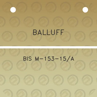 balluff-bis-m-153-15a