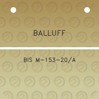 balluff-bis-m-153-20a