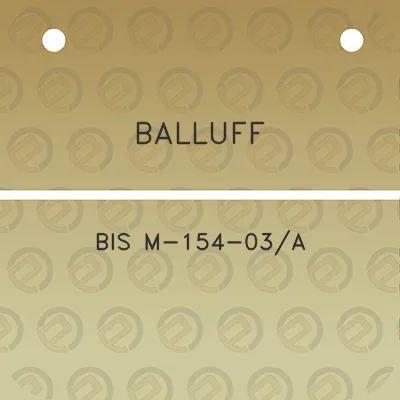 balluff-bis-m-154-03a