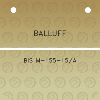 balluff-bis-m-155-15a