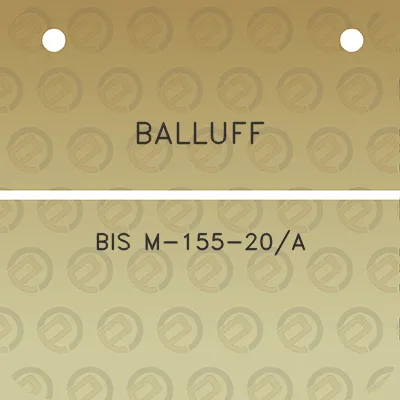 balluff-bis-m-155-20a