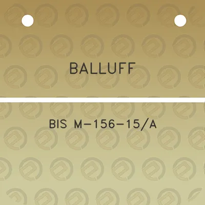 balluff-bis-m-156-15a