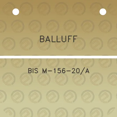 balluff-bis-m-156-20a