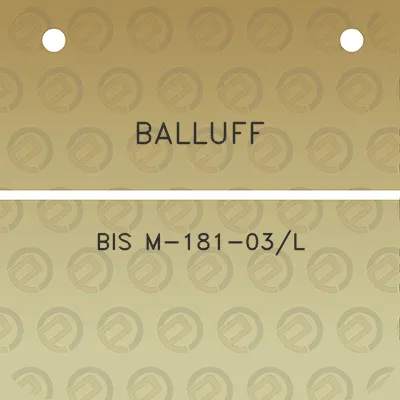 balluff-bis-m-181-03l