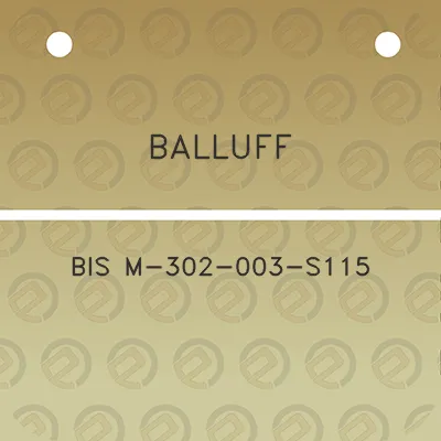 balluff-bis-m-302-003-s115