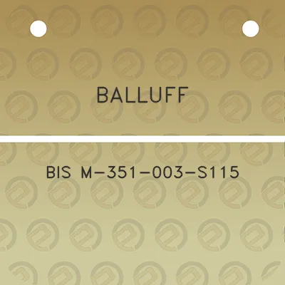 balluff-bis-m-351-003-s115