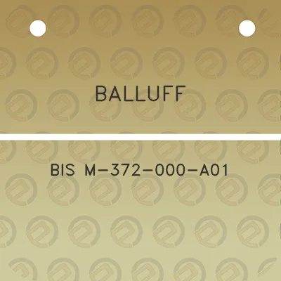 balluff-bis-m-372-000-a01