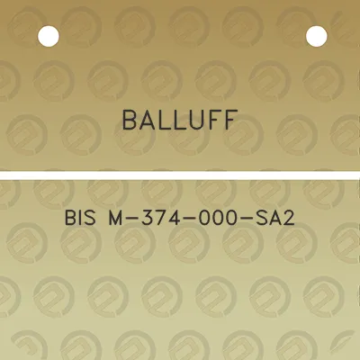 balluff-bis-m-374-000-sa2