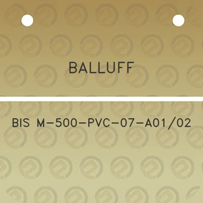 balluff-bis-m-500-pvc-07-a0102