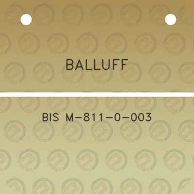 balluff-bis-m-811-0-003