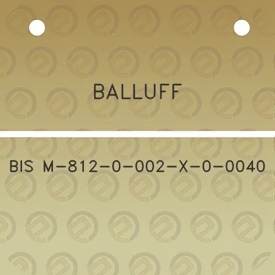 balluff-bis-m-812-0-002-x-0-0040