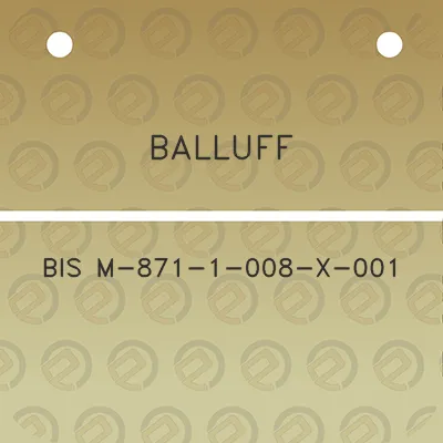 balluff-bis-m-871-1-008-x-001