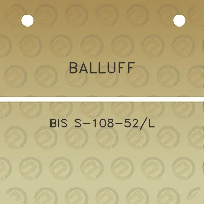 balluff-bis-s-108-52l