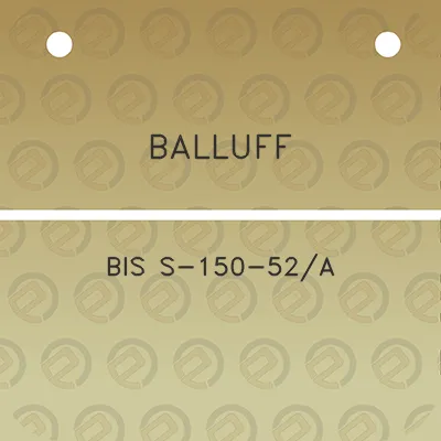 balluff-bis-s-150-52a