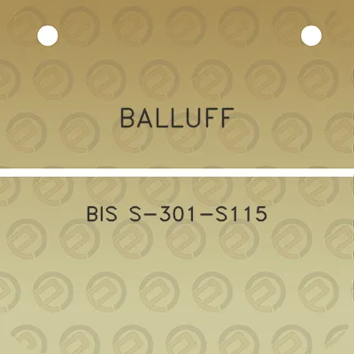 balluff-bis-s-301-s115