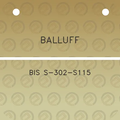 balluff-bis-s-302-s115