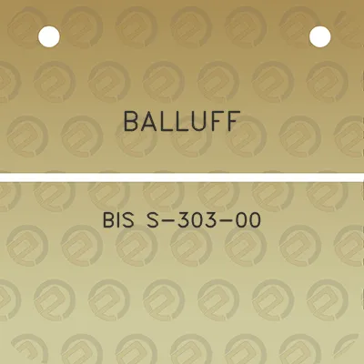 balluff-bis-s-303-00