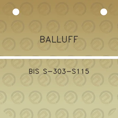 balluff-bis-s-303-s115