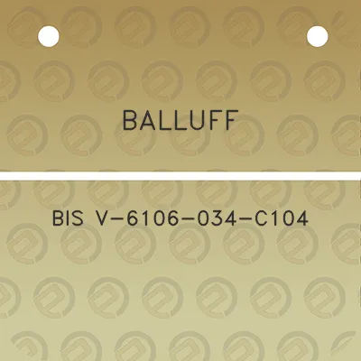 balluff-bis-v-6106-034-c104