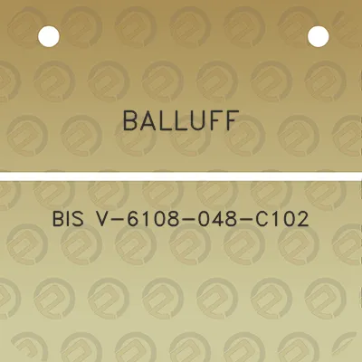 balluff-bis-v-6108-048-c102