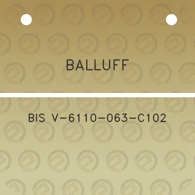 balluff-bis-v-6110-063-c102