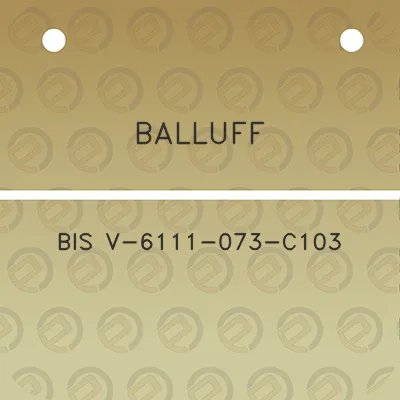 balluff-bis-v-6111-073-c103