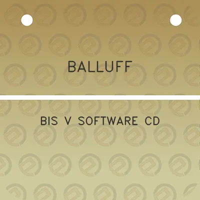 balluff-bis-v-software-cd