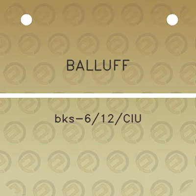 balluff-bks-612ciu