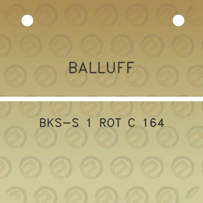 balluff-bks-s-1-rot-c-164