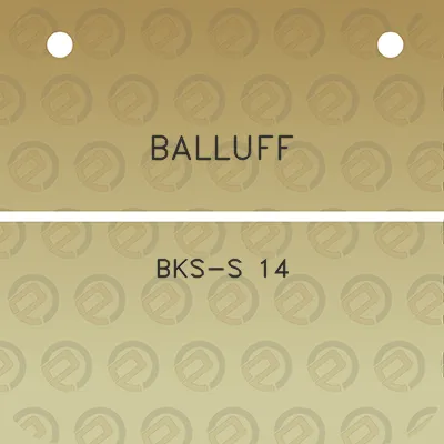 balluff-bks-s-14