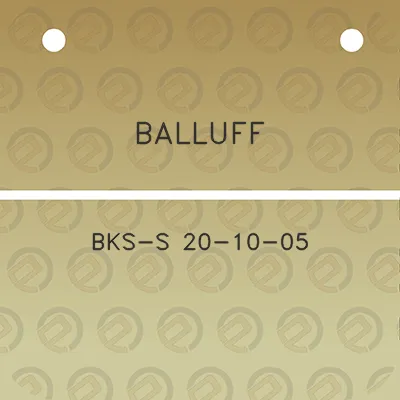 balluff-bks-s-20-10-05