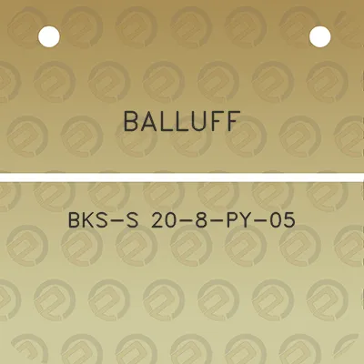 balluff-bks-s-20-8-py-05