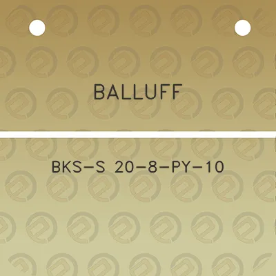 balluff-bks-s-20-8-py-10