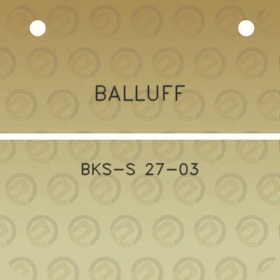 balluff-bks-s-27-03