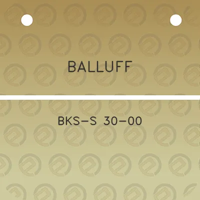 balluff-bks-s-30-00