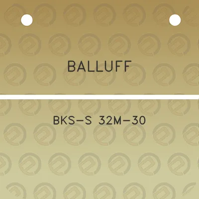 balluff-bks-s-32m-30