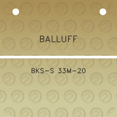 balluff-bks-s-33m-20