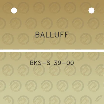 balluff-bks-s-39-00