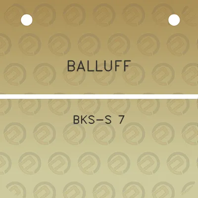 balluff-bks-s-7