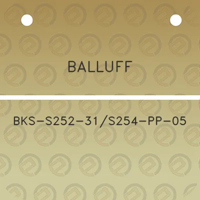 balluff-bks-s252-31s254-pp-05