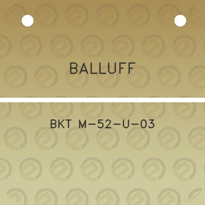 balluff-bkt-m-52-u-03