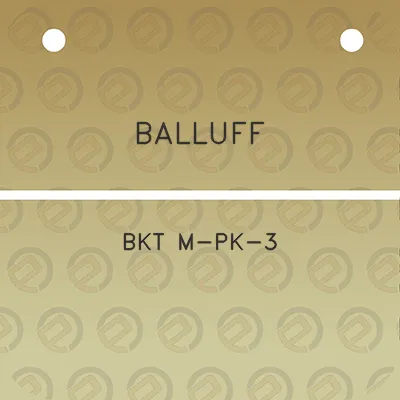 balluff-bkt-m-pk-3