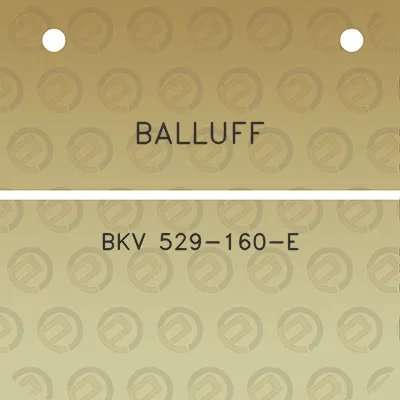 balluff-bkv-529-160-e