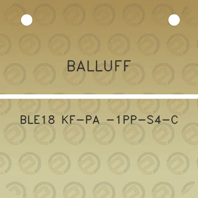 balluff-ble18-kf-pa-1pp-s4-c