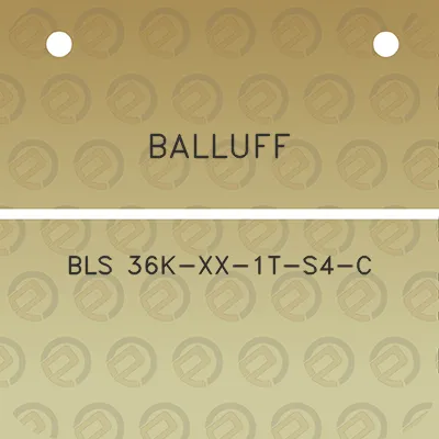 balluff-bls-36k-xx-1t-s4-c