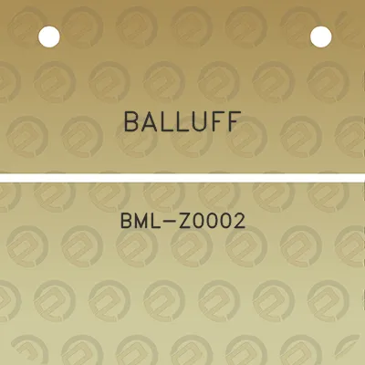 balluff-bml-z0002