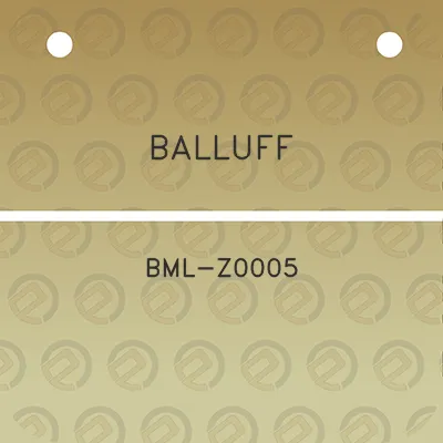 balluff-bml-z0005