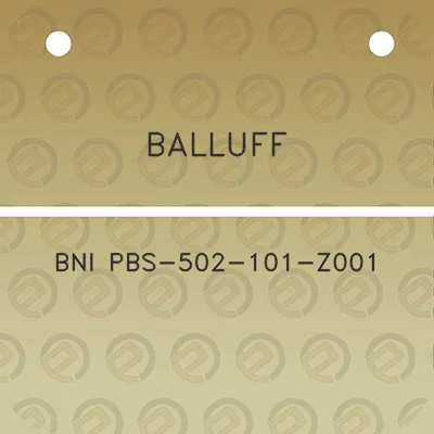 balluff-bni-pbs-502-101-z001