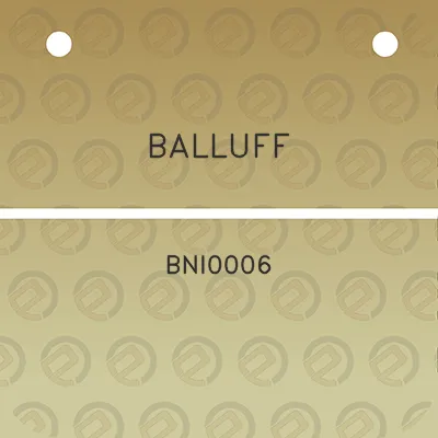 balluff-bni0006