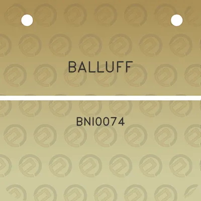 balluff-bni0074